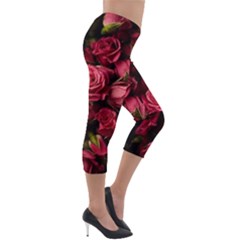 Lightweight Velour Capri Leggings  