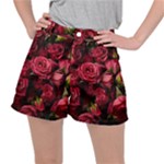 Floral Buds Of Roses Beautiful Flowers Women s Ripstop Shorts