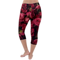 Lightweight Velour Capri Yoga Leggings 