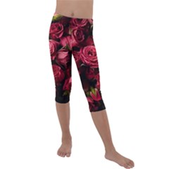 Kids  Lightweight Velour Capri Leggings  