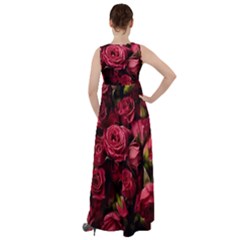 Empire Waist Velour Maxi Dress 