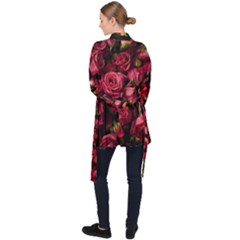 Long Sleeve Velvet Kimono  