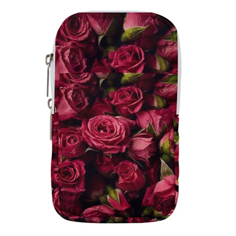 Floral Buds Of Roses Beautiful Flowers Waist Pouch (Large) from ArtsNow.com