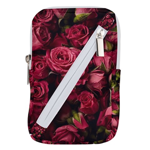 Floral Buds Of Roses Beautiful Flowers Belt Pouch Bag (Large) from ArtsNow.com