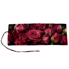 Floral Buds Of Roses Beautiful Flowers Roll Up Canvas Pencil Holder (S) from ArtsNow.com