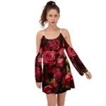 Floral Buds Of Roses Beautiful Flowers Boho Dress