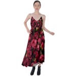 Floral Buds Of Roses Beautiful Flowers Tie Back Maxi Dress