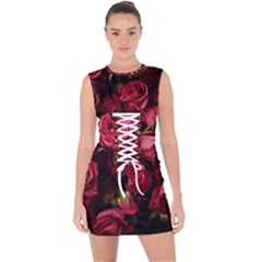 Lace Up Front Bodycon Dress 