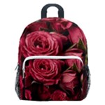 Floral Buds Of Roses Beautiful Flowers Kids  Age 5-10 Lightweight School Backpack with Side Pockets