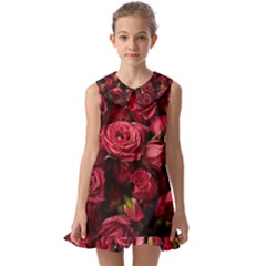 Kids  Pilgrim Collar Ruffle Hem Dress 