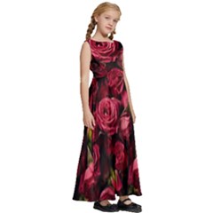 Kids  Satin Sleeveless Maxi Dress 