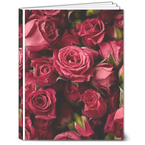 Floral Buds Of Roses Beautiful Flowers 7  x 9  Hardcover Notebook from ArtsNow.com