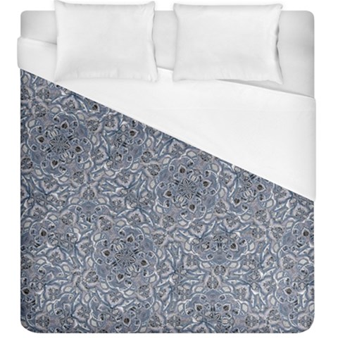 Blue Ornament Complex Mosaic Print Pattern Duvet Cover (King Size) from ArtsNow.com