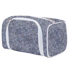 Blue Ornament Complex Mosaic Print Pattern Toiletries Pouch from ArtsNow.com