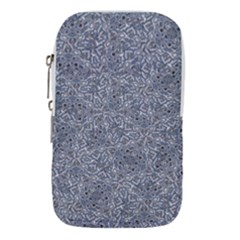 Blue Ornament Complex Mosaic Print Pattern Waist Pouch (Small) from ArtsNow.com