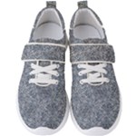 Blue Ornament Complex Mosaic Print Pattern Men s Velcro Strap Shoes