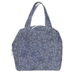 Blue Ornament Complex Mosaic Print Pattern Boxy Hand Bag