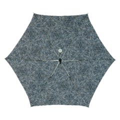 Blue Ornament Complex Mosaic Print Pattern Automatic Folding Umbrella with Case (Small) from ArtsNow.com