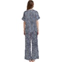 Short Sleeve Long Pants Satin Pajamas Set 