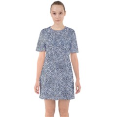 Sixties Short Sleeve Mini Dress 