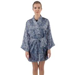 Long Sleeve Satin Kimono 