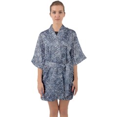 Half Sleeve Satin Kimono  