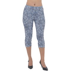 Lightweight Velour Capri Leggings  