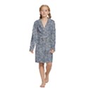 Kids  Long Sleeve Velvet Lounge Robe 