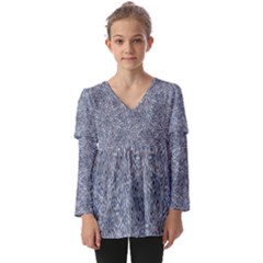 Kids  V Neck Casual Top 