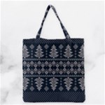 Winter Wonderland Pattern Grocery Tote Bag