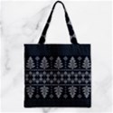 Zipper Grocery Tote Bag 