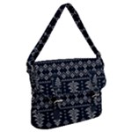 Winter Wonderland Pattern Buckle Messenger Bag