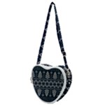 Winter Wonderland Pattern Heart Shoulder Bag