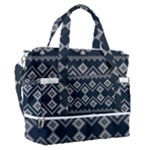 Winter Wonderland Pattern Sports Shoulder Bag with Shoes Compartment