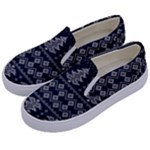 Winter Wonderland Pattern Kids  Canvas Slip Ons