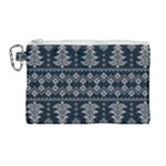 Winter Wonderland Pattern Canvas Cosmetic Bag (Large)