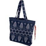 Winter Wonderland Pattern Drawstring Tote Bag