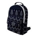 Winter Wonderland Pattern Flap Pocket Backpack (Large)