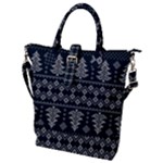 Winter Wonderland Pattern Buckle Top Tote Bag