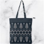 Winter Wonderland Pattern Double Zip Up Tote Bag