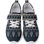 Winter Wonderland Pattern Men s Velcro Strap Shoes