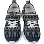 Winter Wonderland Pattern Kids  Velcro Strap Shoes