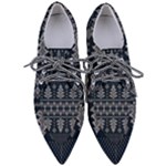 Winter Wonderland Pattern Pointed Oxford Shoes