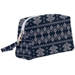 Winter Wonderland Pattern Wristlet Pouch Bag (Large)