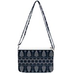 Winter Wonderland Pattern Double Gusset Crossbody Bag