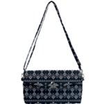 Winter Wonderland Pattern Removable Strap Clutch Bag