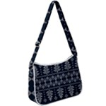 Winter Wonderland Pattern Zip Up Shoulder Bag