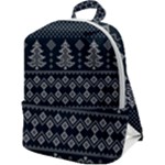 Winter Wonderland Pattern Zip Up Backpack