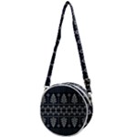 Winter Wonderland Pattern Crossbody Circle Bag