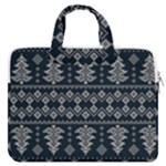 Winter Wonderland Pattern MacBook Pro 15  Double Pocket Laptop Bag 